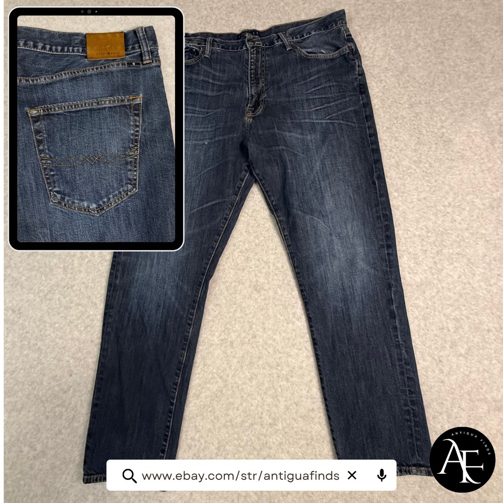 Lucky Brand 410 Athletic Fit Mens Dark Wash Blue Denim Jeans 7M12166 38x30